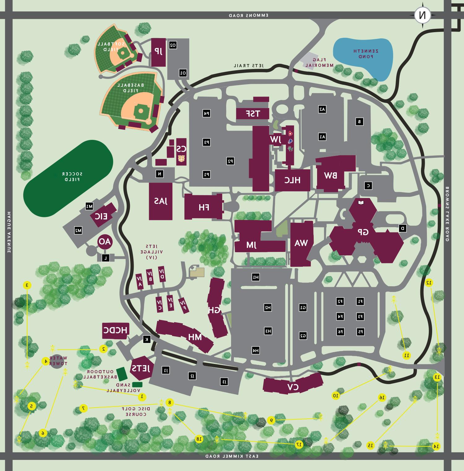 校园中心地图